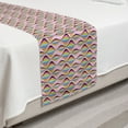 thumbnail image 2 of Abstract Bed Runner, Digitally Generated Colorful Ogee Pattern Inspired Concept in Energetic Tones, Decorative Accent Bedding Scarf for Hotels Homes and Guestrooms, Twin, Multicolor, by Ambesonne, 2 of 2