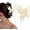 Beige, variant on Butterfly Hair Clips Non-Slip Metal Claw Clips For Women Girls Cute Fairy Rhinestone Hair Clamps Sparkly  Hair Accessories  Hollow Out Stuff Fancy Decorative Trendy Jaw Clip (Beige)