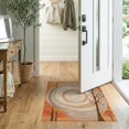 thumbnail image 2 of ODIKA 2'x3' Washable Accent Rug Pet Friendly, Bedside Mat Stump Grain Ring Earthy Swirl Motif Concentric Annual Rings Farmhouse for Bedroom, Nursery, RV, 2 of 7