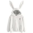 thumbnail image 2 of BlackSCute Bunny Hoodie Mujeres Hoody Rabbit Ear Girl Sudadera con capucha de manga larga Sudadera con capucha, 2 of 4