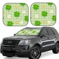 thumbnail image 6 of Kdxio St Patrick'S Day11 Print 2-Piece Sun Shade Front Windshield - Foldable Car Front Window Sunshades For Most Sedans Suv Truck, 6 of 6