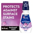 thumbnail image 4 of (2 pack) Crest Mouthwash 3D White Clean Whitening, Breath Protection, Prevents Surface Stains, Kills Millions of Bad Breath Germs, Alcohol-Free, Radiant Mint Flavor, 16 fl oz, 4 of 14