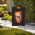 thumbnail image 4 of Wukai Satanic Skull Garden Flags Double Sided Welcome Garden Yard House Flags Outside Outdoor House (Only Flag), 4 of 8
