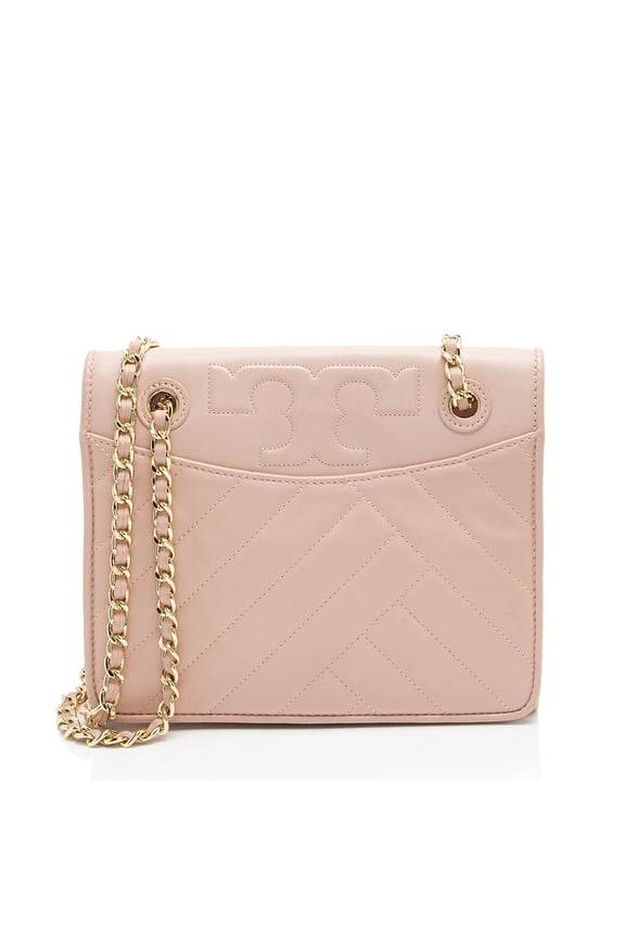 Pre-Owned Tory Burch Chevron Leather Alexa Shoulder Bag