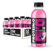 Protein2o 15g Whey Protein Isolate Hydration Drink, 350mg of Electrolytes, Vitamins B5 & B6, Sugar Free, Dragon fruit Blackberry, 16.9 oz Bottle (Pack of 12)