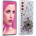 thumbnail image 3 of Glitter Case for Samsung S24+ Plus, Galaxy S24+ Plus Liquid Case Cute Pink Moving Liquid Floating Sparkle for Girls Women Clear Soft TPU Protective Cover for Samsung Galaxy S24+ Plus Dandelion, 3 of 14