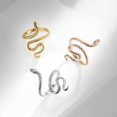 thumbnail image 3 of Vintage Rose Gold Snake Ring for Women Girls - Stainless Steel Punk Animal Wrap Stacking Statement Rings, Size 7, 3 of 4