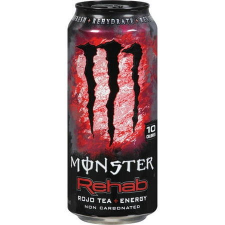 Monster Rehab Raspberry Iced Tea Energy Drink, 15.5 Fl. Oz. - Walmart.com