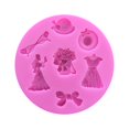 thumbnail image 1 of Toystoory Molde de pastel de silicona Hotel Dining Cafe Jelly Chocolate Pudding Mold Wedding Party Fondant Decoración Herramienta para hornear Herramientas y accesorios para hornear, 1 of 6