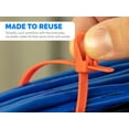 thumbnail image 3 of 24 Inch Black Releasable/Reusable Cable Tie - 10 Pack, 3 of 3