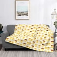 thumbnail image 2 of Naloa Cute Yellow Duck Flannel Fleece Throw Blanket for Bed Couch, Thick Blanket - All Seasons Suitable for Women, Men and Kids-60"x50", 2 of 6