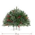thumbnail image 3 of Holiday Planters, Pre-lit Planter Bushes Christmas Decorations, Faux Holiday Planter Filler Inserts, Christmas Pot Urn Filler Outdoor Front Porch, Artificial Christmas Urn Filler, 3 of 5