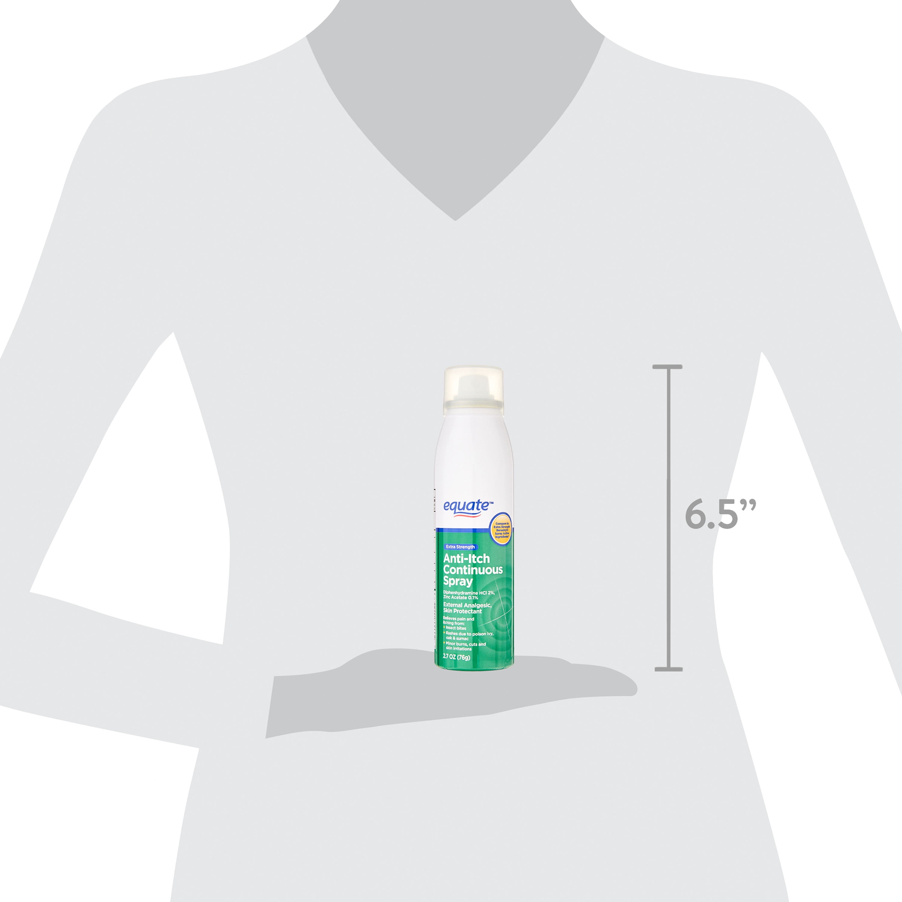 Equate Extra Strength Anti-Itch Continuous Spray, 2.7 oz