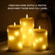 thumbnail image 3 of 3PCS Luces de velas sin llama con kit de luces de cadena torcidas Efecto de iluminación de cabezas Meterk  Lámpara colgante, 3 of 7