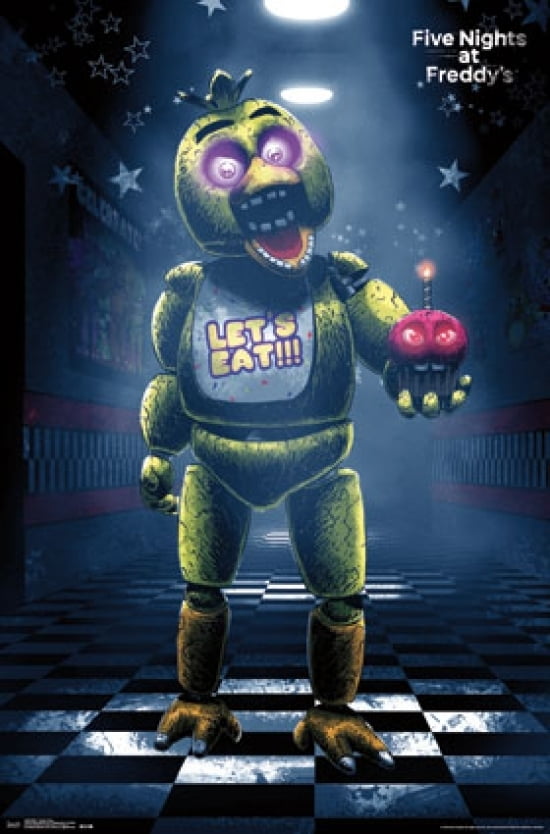 Chica Five Nights at Freddy's Art Print Poster FNAF
