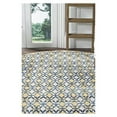 thumbnail image 3 of SAFAVIEH Montauk Jefferson Geometric Quatrefoils Cotton Area Rug, Gold/Multi, 4' x 4' Round, 3 of 3