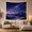 Milky Way Peak, variant on Milky Way Over Peaks and Evergreen Cliffs, Serene Digital Art for Nature Lovers, Alpine Sky Decor, Housewarming Gift, Tapestry Wall Hanging for Bedroom, Study Room and Dorm