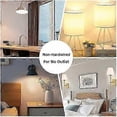 thumbnail image 3 of E14 Rechargeable Light Bulb,2Packs,300LM,40W Equivalent,Detachable Charging,3 Color Temperature,Remote Control Puck Emergency Lamp, 3 of 5
