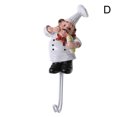thumbnail image 3 of CAROOTU Kitchen Cartoon Chef Hook Resin Powerful Adhesive Hanger Wall Storage Rack, 3 of 7
