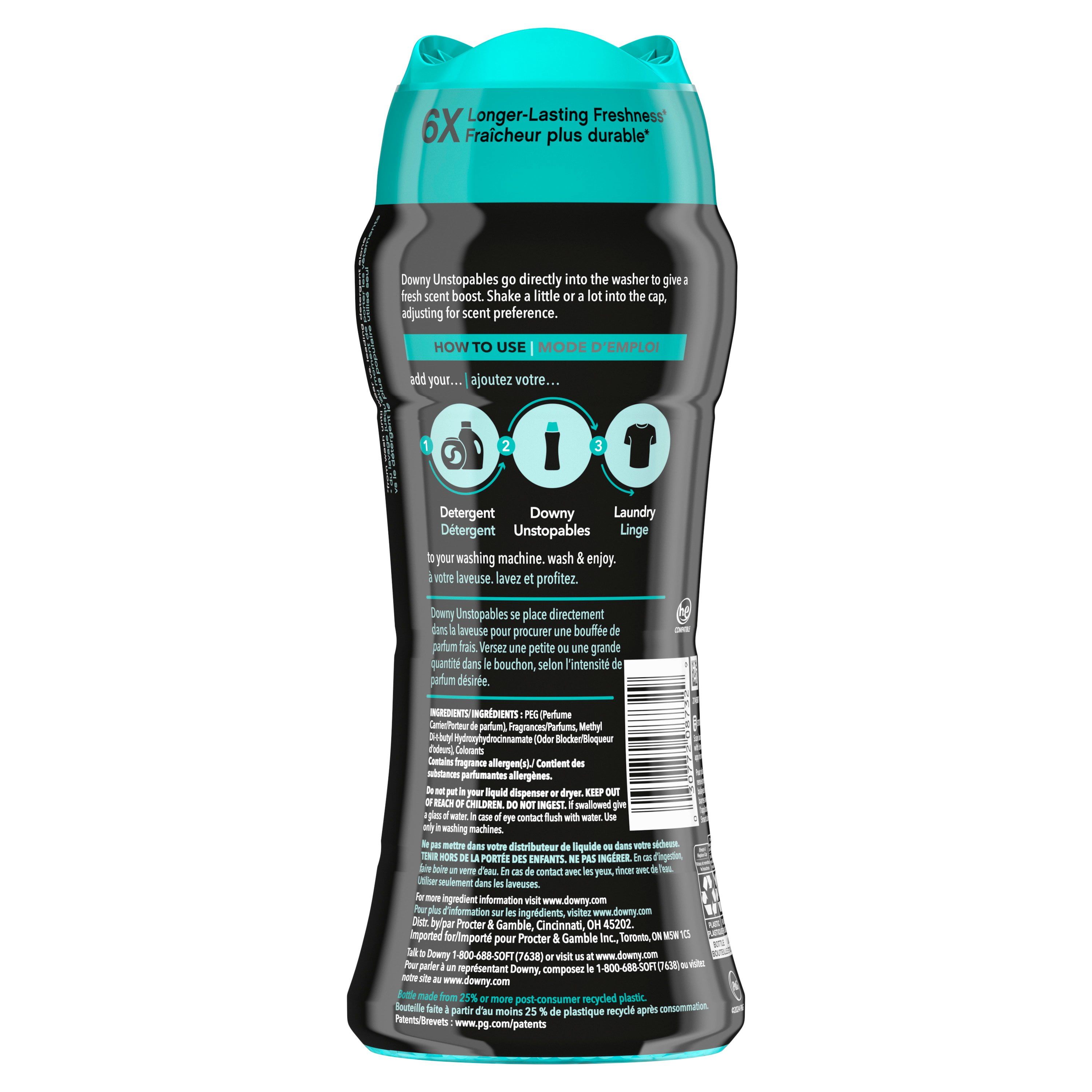 Downy Unstopables In-Wash Laundry Scent Booster Beads, Fresh, 379g, 379G