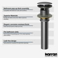 thumbnail image 3 of Karran Usa PUOF25SS Karran PUOF25SS Pop-Up Vanity Bowl Drain - Stainless Steel, 3 of 5
