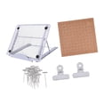 thumbnail image 4 of GUOOL Macrame Board Kit DIY Craft Supplies with 50 T Pins Handmade Fringe Knotting Tools DIY Tassel Weaving Kit for Tailor Creating 30x30cm, 4 of 9
