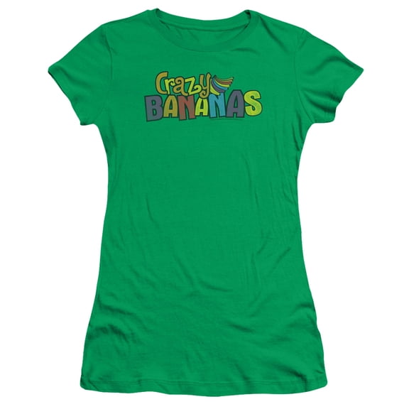 Dubble Bubble Crazy Bananas S/S Junior Women's T-Shirt Sheer Kelly Green