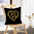 thumbnail image 5 of LALILO Throw Pillow Covers Mom Love Black Calligraphy Girl Boy Cushion Cover 18" x 18", 3159 Pack, 5 of 6