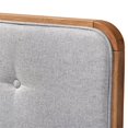thumbnail image 3 of Baxton Studio Palina Mid-Century Wood Tufted Full Headboard in Light Gray, 3 of 7