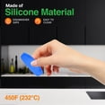 thumbnail image 5 of 6 Pcs Blue Silicone Handles, Anti Slip Flexible Design for Nonstick Carbon Steel Bakeware Pans, 5 of 7