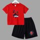 thumbnail image 3 of Conjunto de verano de Marvel Spider-Man para bebé adolescente, camiseta para niño, pantalones cortos, conjunto de 2 piezas, ropa deportiva de manga corta para niño y niña, marca de dibujos animados pa, 3 of 5