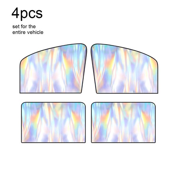 Magnetic Car Side Window Sun Shade, Foldable Auto Sun Visor for Side Windows, UV Light Blocking Curtain with Easy Install Design for Car, SUV, Truck & Vehicle Interior Protection