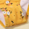 thumbnail image 6 of GYRATEDREAM Girls 3 Piece Swimsuit Bathing Suit Bikini Set with Cover Up Swimwear Kid Beach Skirt, Yellow 8-10 Years, 6 of 6