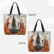 thumbnail image 2 of Fotbe Polka Dot Rhino Welcome Bolsa Tote con Estampado para Mujer, Bolsos con Cremallera, Bolsa de Hombro Casual de Gran Capacidad con Bolsillos Internos, 2 of 7