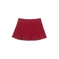 thumbnail image 3 of Wonder Nation Girls Mini Denim Pleated Skirt, Sizes 4-18, 3 of 5