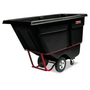 Rubbermaid Commercial Commercial Rotomolded Tilt Truck, Rectangular, Plastic, 1250-lb Cap., Black by RUBBERMAID COMMERCIAL PROD.