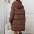thumbnail image 6 of Pyhlmscde Women's Long Knee Down Cotton Slim Hooded Shoulder Cotton Coat, Winter Jackets for Women, Coats for Women, Womens Coats, 6 of 6