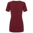 thumbnail image 2 of Made by Johnny Women's Casual Shirts Twist Knot Tunics Tops M WINE, 2 of 6