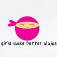 thumbnail image 2 of CafePress - Girls Make Better Ninjas Infant Bodysuit - Baby Light Bodysuit, Size Newborn - 24 Months, 2 of 4