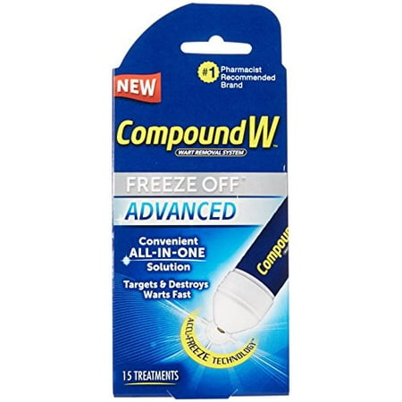 3 Pack Compound W Freeze Off Advanced Wart Solution 15 Treatments Each