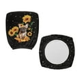 thumbnail image 7 of ZUXONGSY Sunflower Pug Desk Chair Cover Pack of 2 Polyester Rolling Chair Cover with Elastic Bottom Computer Chair Seat Cushion Cover Easy to Clean Slipcovers for Women Men, 7 of 7