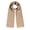 Wheat, variant on - Micro Chevron Pattern Pure Alpaca Wool Scarf with Eyelash Fringe For Men and Women