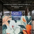 thumbnail image 3 of Bathroom Scale, Highly Accurate Digital Body Scale,Precisely Measures Weight up to 400 lbs-Orange And White Floral Pattern With Leaves, 3 of 4