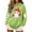 Mint Green, variant on Sweatshirts for Women Halloween Printed Long Sleeve Hooded Sweatshirt