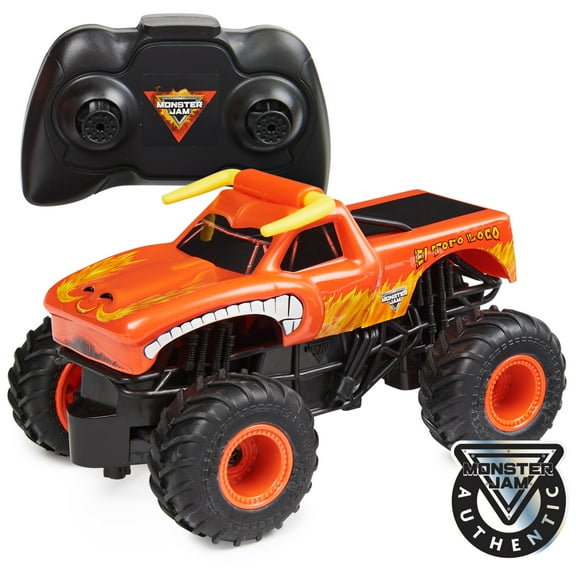 Monster Jam, Official El Toro Loco Remote Control Monster Truck, 1:24 Scale, 2.4 GHz, for Ages 4 and up