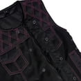 thumbnail image 4 of Rose Phantom Women's Motorcycle Mesh Vest – Black with Pink Stitching, Breathable F2 Mesh, Adjustable Fit, Utility Pockets, 4 of 13