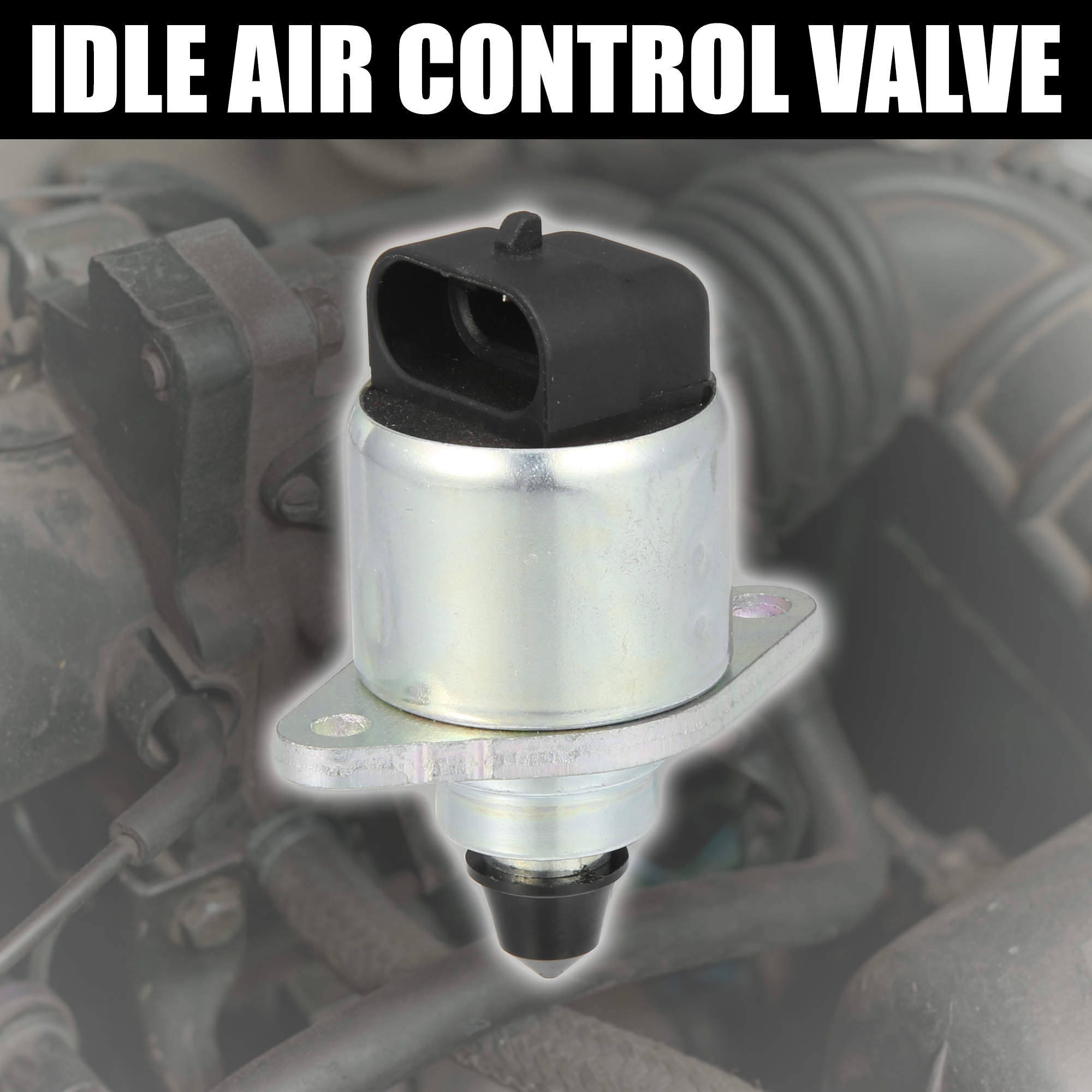 Car Idle Air Control Valve 96966721 96966710 96958412 with Gaskets for Chevy Spark M300 1.0L Silver Tone - image 2 of 6