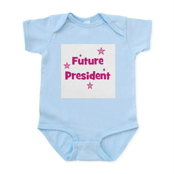 CafePress - Future President Pink Infant Bodysuit - Baby Light Bodysuit, Size Newborn - 24 Months