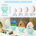 thumbnail image 5 of Egg Cleaner for Fresh Eggs Silicone Egg Cleaning Brush Egg Cleaner Rotating Cleaning Brush for Fresh Eggs Reusable Easy to Clean Cleaning Brush(Green), 5 of 5