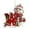 W, variant on Moocorvic Personalized Snowman 26 Initials Letter Ornaments, Acrylic Christmas Tree Decorations(K)